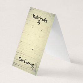 テント素朴折りイヤリング表示カードDIYパンチ 名刺