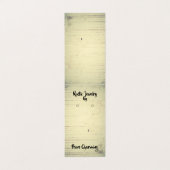 テント素朴折りイヤリング表示カードDIYパンチ 名刺 (外部フラット)