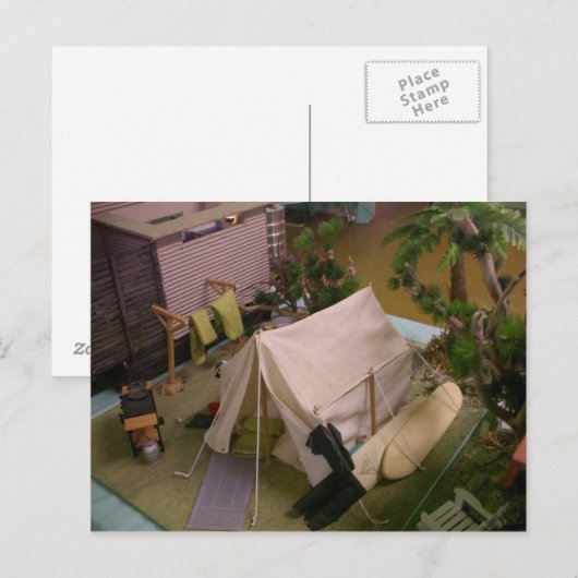 テント ポストカード (正面/裏面)