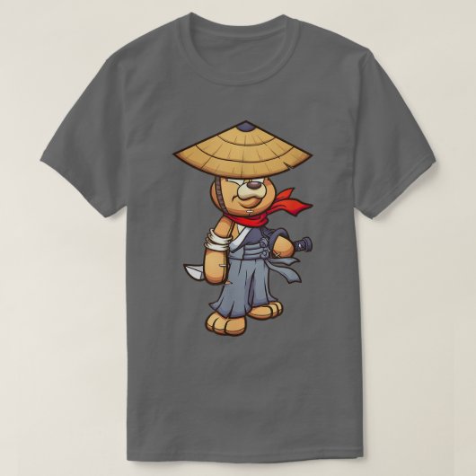 テンドラム島出身の侍のテディ・テンダー・マスター Tシャツ (デザイン正面)