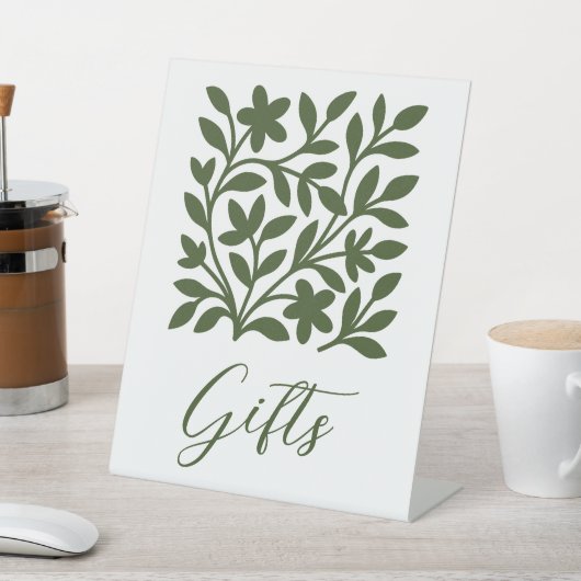 テンドリルガーデングリーンつる植物離れフローラテーブルサイン 台座サイン (インサイチュ)