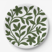 テンドリルガーデングリーンつる植物離れフローラ ペーパープレート (正面)