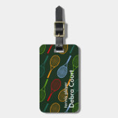 テンパーソナライズされたスト ラゲッジタグ (正面縦)