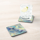 テンパーパステルレインボーガラス抽象芸術 コースター (右側)