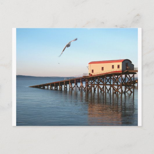 テンビーの古いライフボートステーション ポストカード (正面)