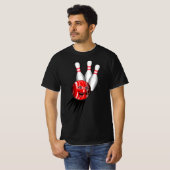 テンピンボウリングのストライク。 Tシャツ (正面フル)