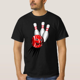 テンピンボウリングのストライク。 Tシャツ