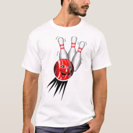 テンピンボウリングのストライク。 Tシャツ
