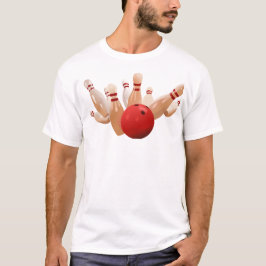 テンピンボウリングのストライク。 Tシャツ