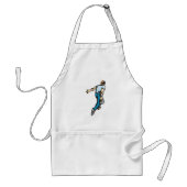 テンピンボウリングをする人、 クリケットの投手 スタンダードエプロン (正面)