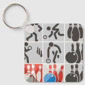 テンピンボーリングアイコンSport Keychain キーホルダー (正面)