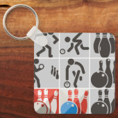 テンピンボーリングアイコンSport Keychain キーホルダー (正面)