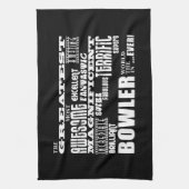 テンピンボーリングボウリングをする人、 クリケットの投手素晴らしボウリングをする人、 クリケットの投 キッチンタオル (縦)