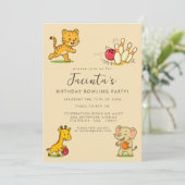 テンピンボーリング誕生日パーティカスタムー 招待状 (スタンド正面)