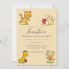 テンピンボーリング誕生日パーティカスタムー 招待状