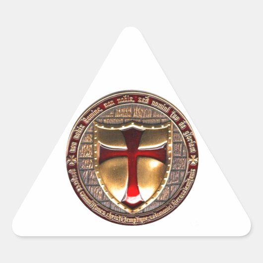 テンプラーコイン。 三角形シール (正面)