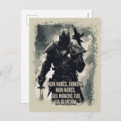 テンプラーナイトモットザクラスダー引用文 シーズンポストカード (正面/裏面)