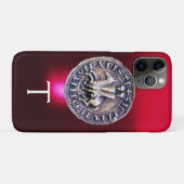 テンプラーモノグラムバーガンディ騎士団の封印 Case-Mate iPhoneケース (裏面(横))