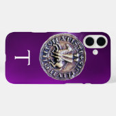 テンプラーモノグラムパープル騎士団の封印 Case-Mate iPhoneケース (裏面 (横))