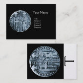 テンプラーモノグラム騎士団金ゴールドの封印 名刺 (正面/裏面)