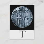 テンプラーモノグラム騎士団金ゴールドの封印 名刺 (裏面)