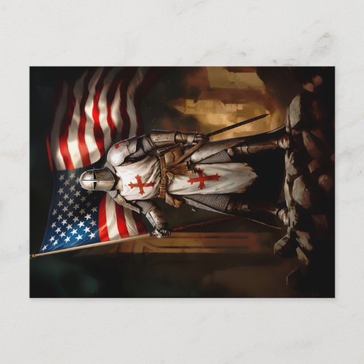 テンプラールアメリカン騎士 ポストカード (正面)