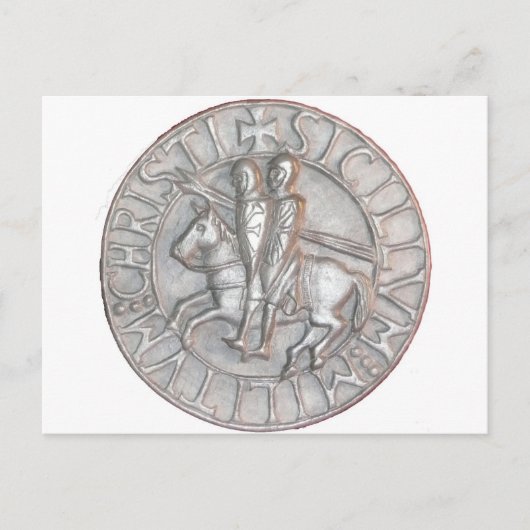 テンプラール騎士エンブレム ポストカード (正面)