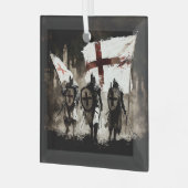 テンプラール騎士団が聖都に入る ガラスオーナメント (正面左)