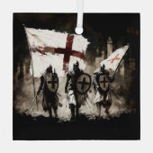 テンプラール騎士団が聖都に入る ガラスオーナメント (裏面)