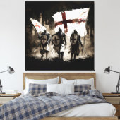 テンプラール騎士団が聖都に入る キャンバスプリント (インサイチュ (寝室))