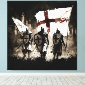 テンプラール騎士団が聖都に入る キャンバスプリント (インサイチュ (ウッドフロア))