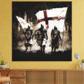 テンプラール騎士団が聖都に入る キャンバスプリント (インサイチュ (リビング))