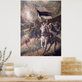 テンプラーvor einer Burg ポスター (キッチン)