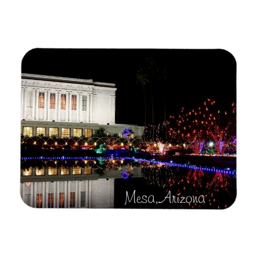 テンプルでのクリスマスイルミネーション マグネット (横)