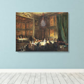 テンプルでのコンティの王子のディナー キャンバスプリント (インサイチュ (ウッドフロア))