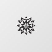 テンプルのロゴのウィンドウの貼り付け ウィンドウサイン (シート)