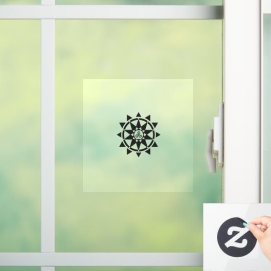 テンプルのロゴのウィンドウの貼り付け ウィンドウサイン (ホーム)