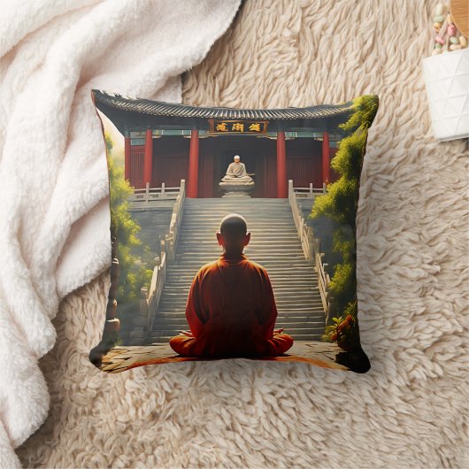 テンプルの静寂 クッション (ブランケット)