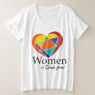 テンプルイスラエルの女性プラスサイズTシャツ プラスサイズTシャツ