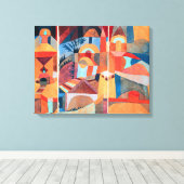 テンプルガーデン |ポール・クレー | キャンバスプリント (インサイチュ (ウッドフロア))