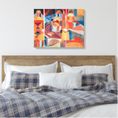 テンプルガーデン |ポール・クレー | キャンバスプリント (インサイチュ (寝室))