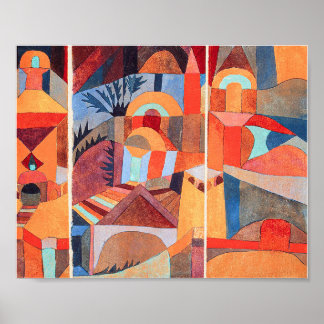テンプルガーデン（1920年）by Paul Klee ポスター