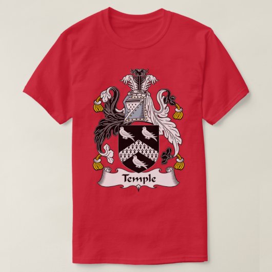 テンプルコートオブアームズ家紋 Tシャツ (デザイン正面)
