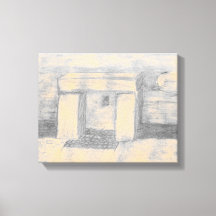 テンプルスケッチキャンバス印刷