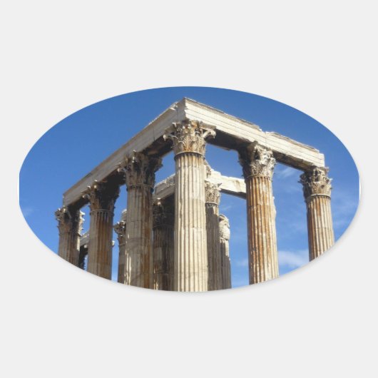 テンプルゼウス 楕円形シール (正面)