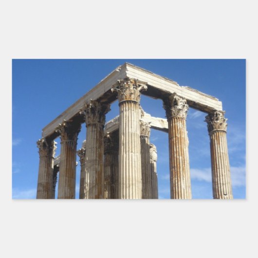 テンプルゼウス 長方形シール (正面)