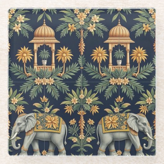 テンプルゾーンズコースター ガラスコースター (正面)