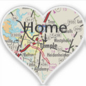 テンプルテキサスの地図 シール (正面)