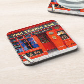 テンプルバー、ダブリン、アイルランド、アイリッシュパブコースター コースター (左側)