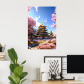 テンプルフローラ日本のヘブン ポスター (ホームオフィス)